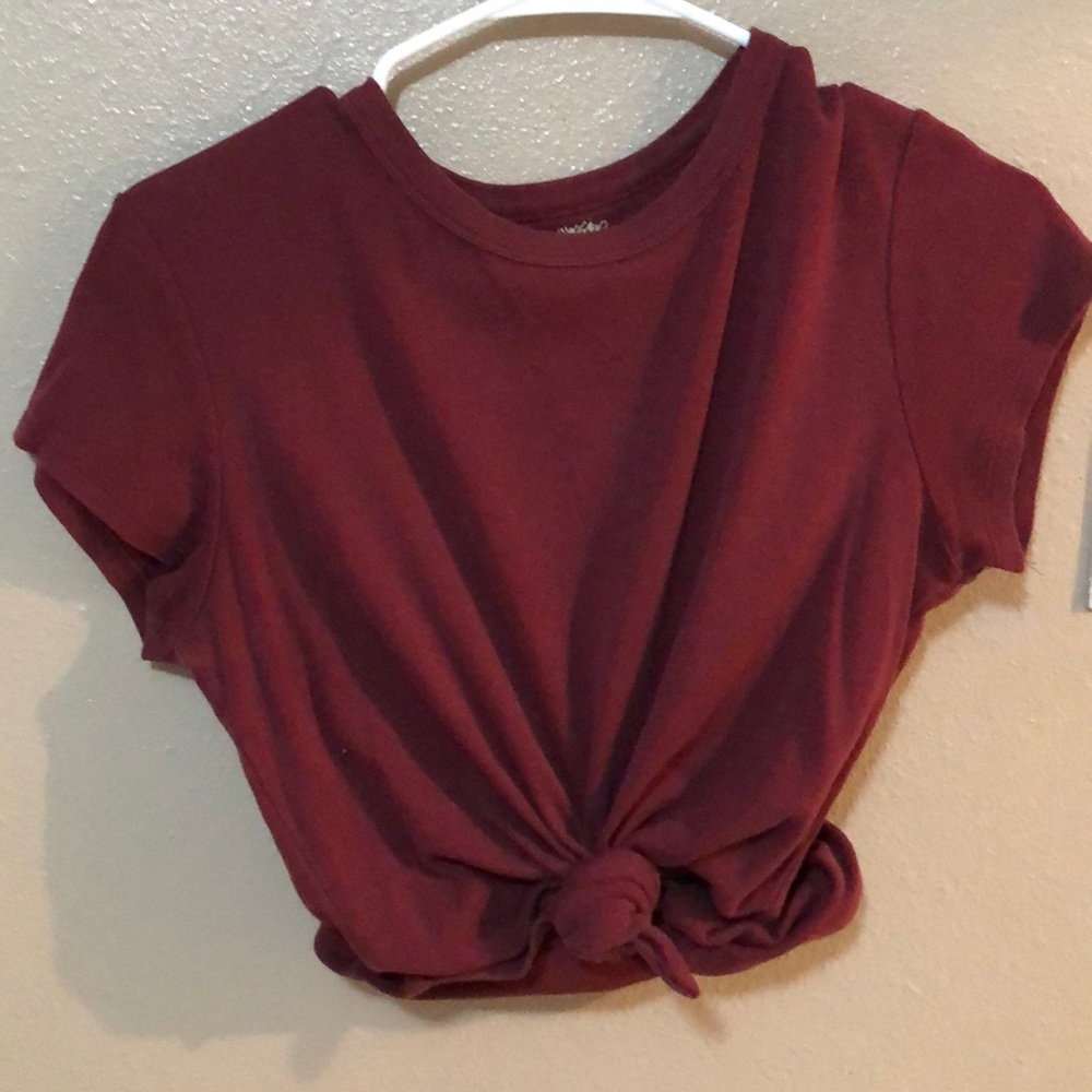 Maroon basic shirt